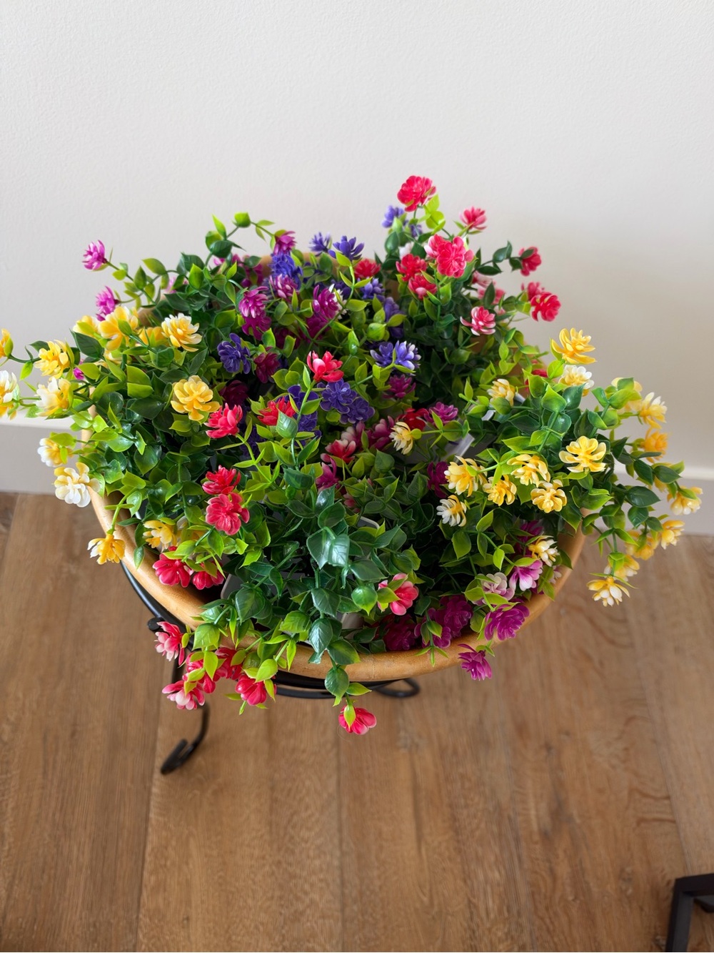 Faux Flowers 8-Pack in White Pots (Color Set #2)